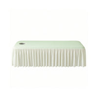 Massage Bed Cover Elastic Massage Table Sheet with Face Hole Machine Washable Treatment Table Cover for Beauty Salons
