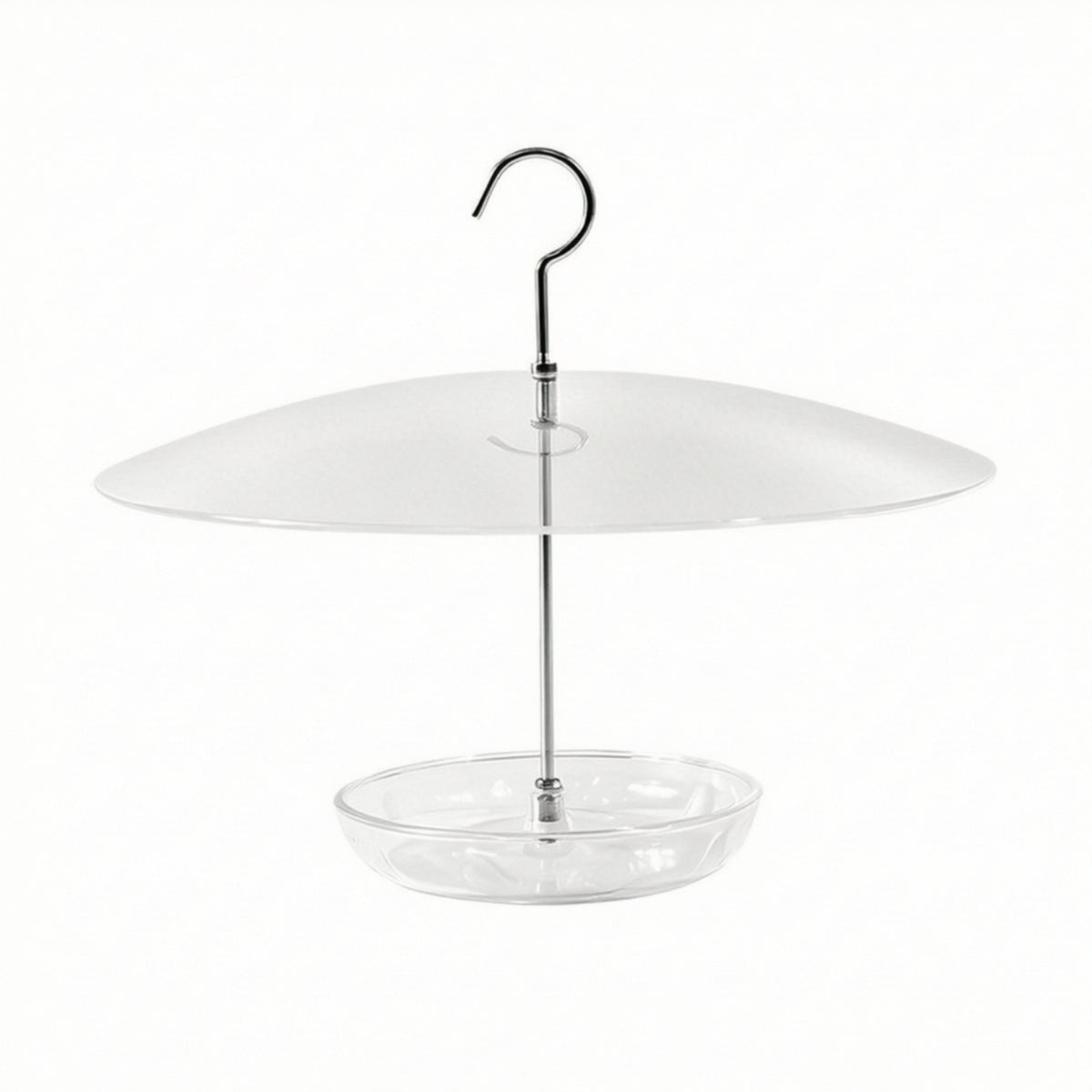 Hanging Feeding Tray with Dome Open-Design Hanging Bird Feeder for Garden, Backyard