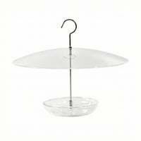 Hanging Feeding Tray with Dome Open-Design Hanging Bird Feeder for Garden, Backyard