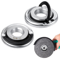 Portable M14/M10/5/8-11 Self-Locking Clamping Plate for Angle Grinder Quick Lock, Carbon Steel
