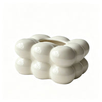 Ceramic Tissue Box Holder Bubble Ceramic Tissue Box Stylish for Living Room