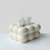 Ceramic Tissue Box Holder Bubble Ceramic Tissue Box Stylish for Living Room