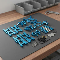 RC Car Metal Upgrade Parts Kit Rc Steering and Arm Wear-Resistant Resistant distant Control Vehicle Part for WLtoys 1/12 124017 124019