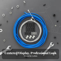 Bike Brake and Gear Wire Set High Carbon Steel Paved Mountain Bike Wire Housing Set Heat Resistant Effortless Functioning