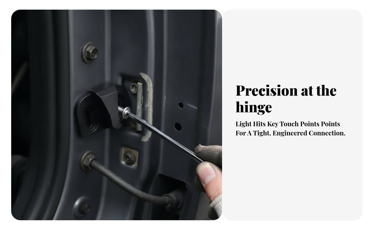 Replacement Tailgate Limit Stopper | Matte Coated Metal, Low-Profile Design, Tailgate Stopper with Screws