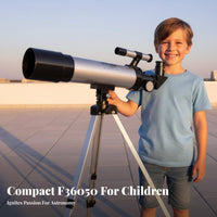 children's Telescope with Tripod High Magnification Kids Stargazing Telescope Set Easy to Assemble for Beginners, Night Sky Viewing, Outdoor, Backyard