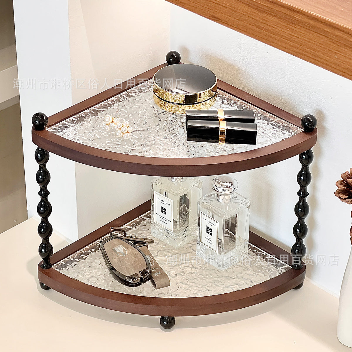 Vintage Style Wooden Desktop Storage Rack