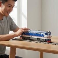 Realistic Motor Locomotive Toy Detailed Electric Model Locomotive Easy Train Set Low Maintenance for Collectors, Tabletop Layouts
