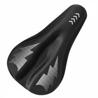 Shock Absorbing Padded Bike Saddle Cover Extra Soft Bike Seat Cover Breathable Silicone Two-Wheeler Seat Pad Ergonomic Design for Cyclists