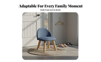 Multi-Functional Upholstered Toddler Chair Rounded Corners children's Seat Lightweight Small Stool Strong Load-Bearing for Toddlers, Students, Parents, Entryway, Playroom, Bedroom, Living Room