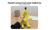 Sound-Making Singing Banana Stuffed Toy Cute Design Funny Banana Keychain Soft and Long-Lasting for Children, Teens, Backpack Decoration