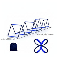 Foldable Agility Ladder with Storage Bag Thickened Agility Ladder with Carry Bag Reinforced Portable for Athletes, Coaches, Coordination Exercises, Home Gym