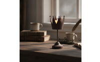 Crown Candle Holder Vintage Metal Candle Holder Tall for Mantel