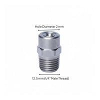 Adjustable Solid Cone Nozzle Long-Lasting High Pressure Atomizing Nozzle Wear-Resistant for Dust Control, Cooling Systems, Irrigation