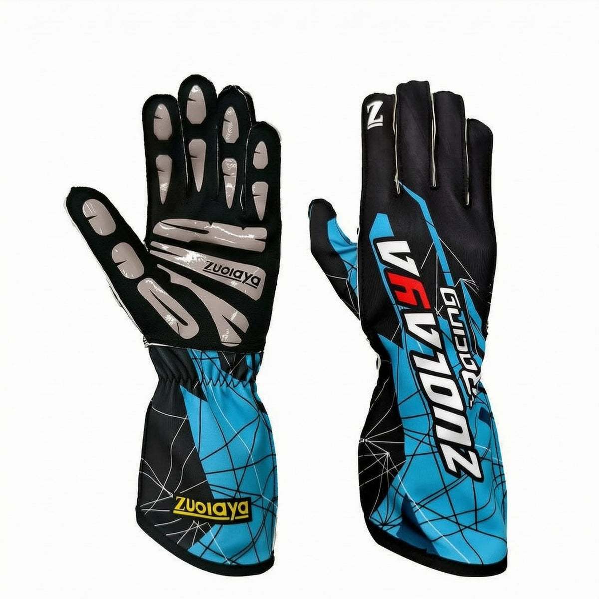 Karting Gloves Outer-Seam Full-Finger Driving Gloves Ergonomic Fit Sports Accessory