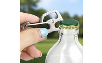 Stainless Steel Carabiner Keychain Multifunction Carabiner Clip Compact Key Holder Multitool for Hikers, Hiking