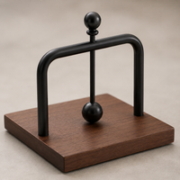 Geometric Napkin Holder, Freestanding Serviette Holder for Kitchen Counter, Modern Iron Table Napkin Dispenser
