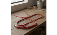 Cowhide Leather Horse Head Lowering Strap Adjustable Buckle Closure English Martingale Stainless Steel Fittings