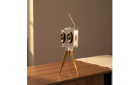 Tripod Radio Decor Angled Antenna Acrylic Radio Ornament Control Knobs Home Decoration