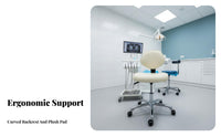 Adjustable Height Wheeled Saddle Stool effortless Rolling casters Wheeled Saddle Seat with supportrest Ergonomic Design rotating Chair Thick Padded padding for Beauticians Artists, Nail Technicians, cosmetics studio, laboratoryoratory, Workshop