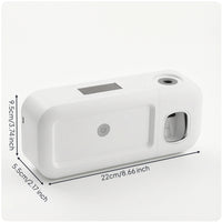 Rechargeable Toothbrush Sanitizer with Slots Cordless Wall Toothbrush Holder Compact Bathroom Organizer Hygienic for Apartment