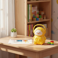 Yellow Duck Piggy Bank Portable Handle Duck Piggy Bank Sturdy Cartoon Money Box for Children, Young Children