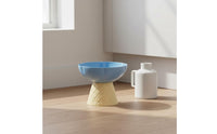 Ice Cream Cone Pet Bowl Easy to Clean Detachable Pet Bowl Whisker Friendly Raised Cat Food Dish