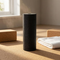 Textured Mini Foam Roller Hollow Handheld Massage Column Black Cylindrical Foam Roller Food Grade Expanded Polypropylene
