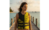 Buoyancy Vest Fitted Neoprene Vest Apparel Sleeveless Adjustable for Jet Skiing, Surfing