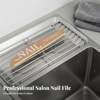 12 Pieces Double-Sided Emery Board Non-Shedding Grit Nail Shaping and Polishing File Washable & Reusable Sponge Polishing Sponge Block for Women