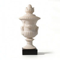Vase with Lid Ornate Vase with Pedestal Antique Classical Looking Urn for Homeowners, Grand Lobby