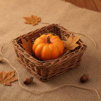 Foam Pumpkin Miniature Decorative Foam Pumpkins Fall Pumpkin with Stem for Tabletop