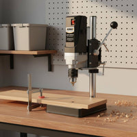 High Precision Bench Drill Press Multi-Functional Workbench Drill Press Industrial Grade Small Drilling Machine Adjustable Head for DIY Enthusiasts, Woodworkers, Home, Garage