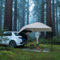 Car Rear Awning Portable Vehicle Rear Awning Trunk Sunshade Cover Rainproof Hatchback Sun Shade Protection for Tailgating