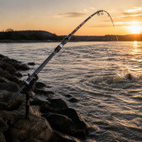 Carbon Fiber Telescopic Fishing Rod with Luminous Soft Tail for Sea Fishing and Rock Fishing
