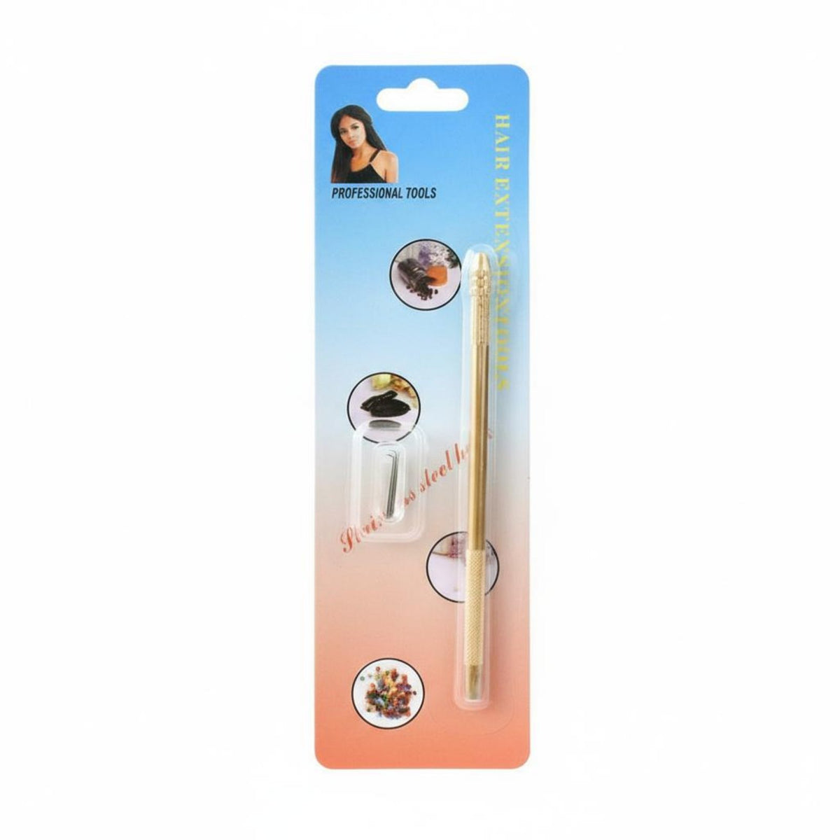 Long-Lasting Hair Extension Hook Needle Lightweight Wooden Handle Latch Hook Easy to Use for Hairstylists, Crafters, Hairpiece Making, Home