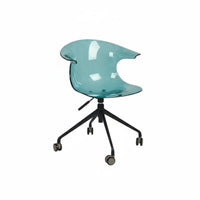 Adjustable Height Wheeled Study Chair Nordic Design Office Furniture Minimalist and design rotating Function for Home Workers, Students, Managers, Conference Room, Bedroom, Vanity