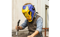 Auto-Darkening Fusing Helmet Large View Fusing Hood with Auto-Darkening /IR Protection Hood for Home Repairs