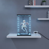 Dustproof Action Figure Display Case Transparent Model Display Box High Transparency Lighted for Collectors