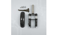 Twin Coil Front Fork Shock Absorber Matte Black Electric Scooter Front Fork Mounting Screws Electric Scooter Shock Absorption System Metal