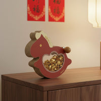 Desktop Rocking Horse Ornament Wealth-Attracting Wobble Horse Decoration Auspicious for Office