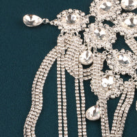 Crystal Fringe Hair Chain Headpiece for Bridal and Stage