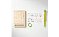 Knot Practice Board with Cords Wooden Knot Tying Practice Kit for Kids, Classroom, Travel