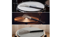 Wire Drum Brush Drum Brush with Metal Wire Flexible Percussion Brushes for Jazz Instrumentalists, Percussionists, Rehearsals