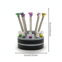 Screwdriver Set with Rotating Holder Rotatable Precision Screwdriver Set Professional Repair Kit for Hobbyists