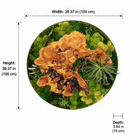 moss art wall decor