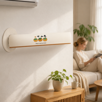 Air Conditioner Pipe Cover Decorative Dustproof Beautifying Sleeve for Cabinet and Wall-Mounted Units