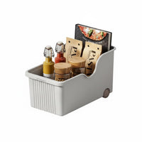 Sliding Cabinet Basket Wheeled Design Kitchen Organizer Easy Slide-Out