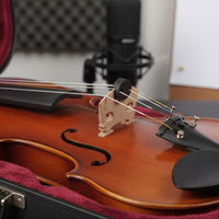 Quiet Practice Round Violin Mute Preserves Tone Rubber Violin Silencer Tourte Design Mute for Students, Beginners, Apartment Living