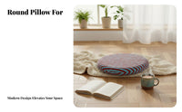 Memory Foam Round Seat Cushion Non-Slip Round Chair Cushion All-Season Use for Office Workers, Homeowners, Bay Window, Bar, Kitchen